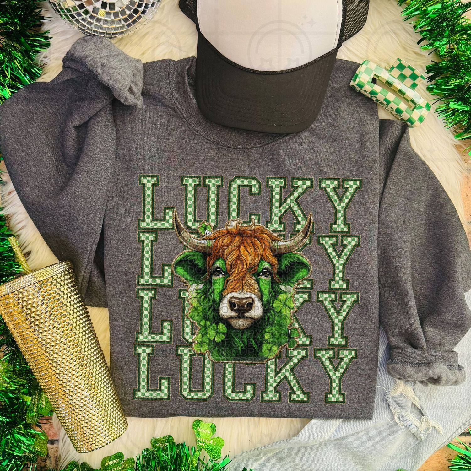 Lucky Highland Cow