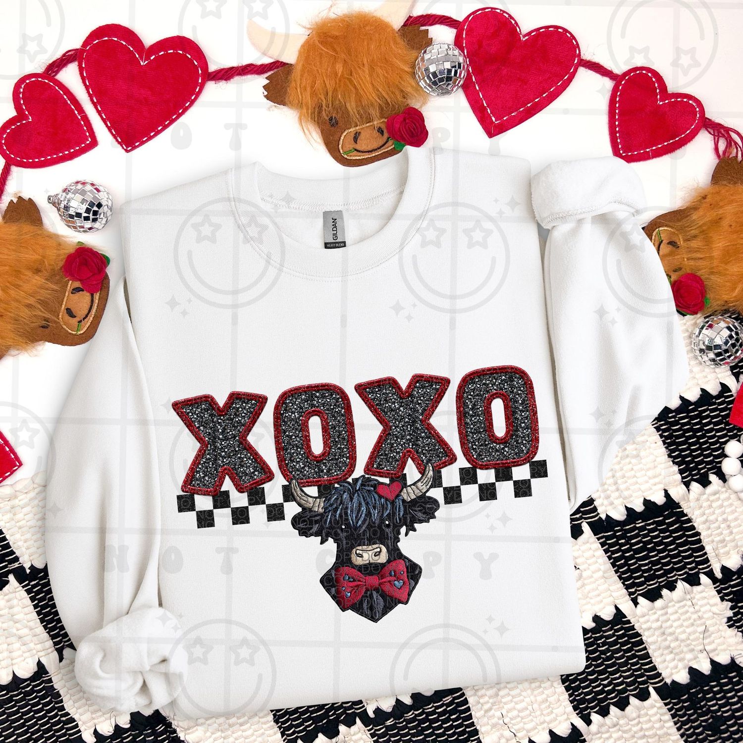 XOXO Red Highland Cow
