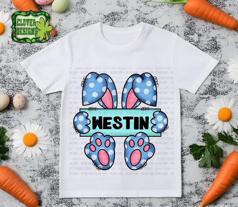 Personalized Boy Bunny
