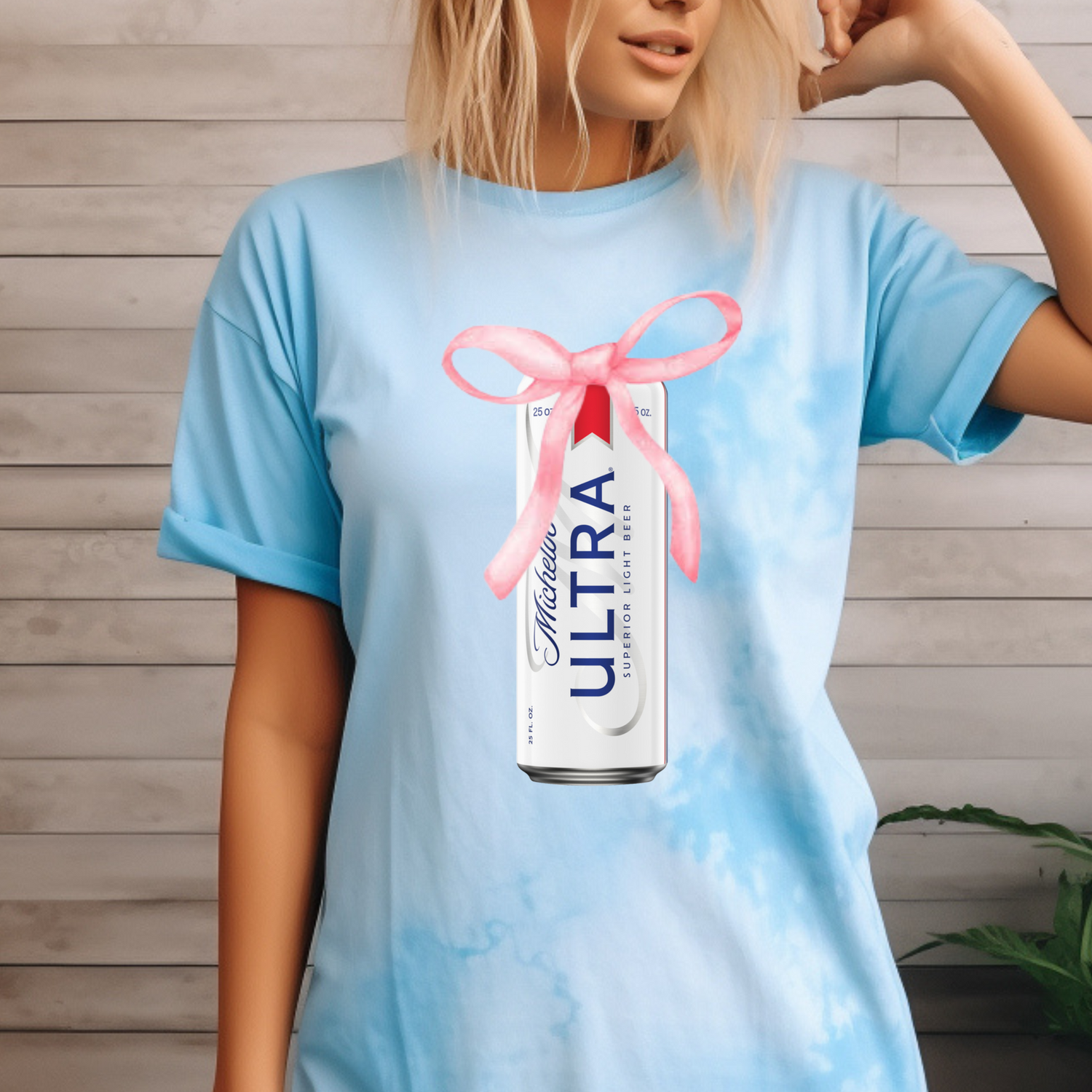 Michelob Ultra Pink Bow
