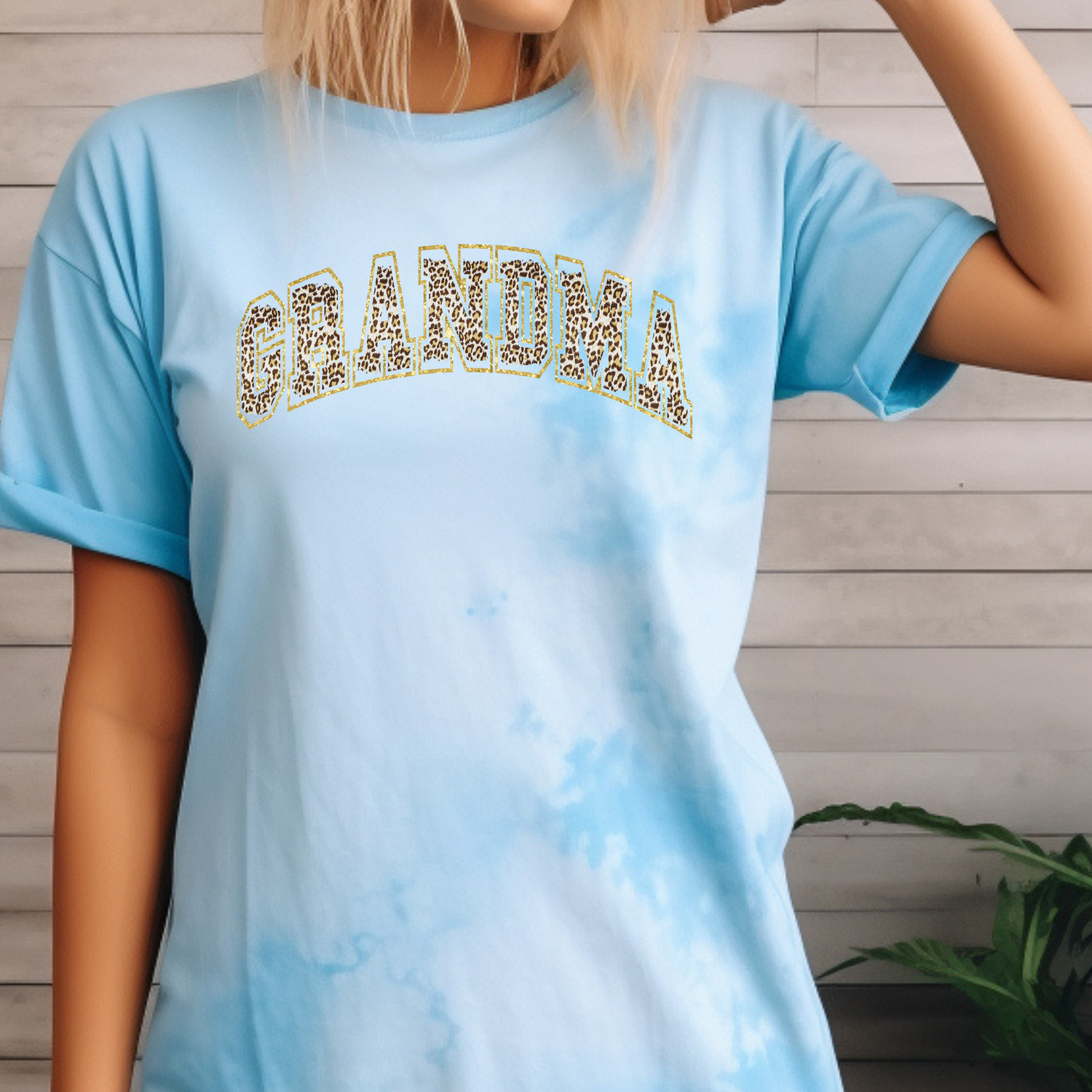 Grandma Leopard with Gold