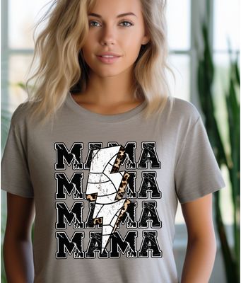 Volleyball Mama Lightning Bolt