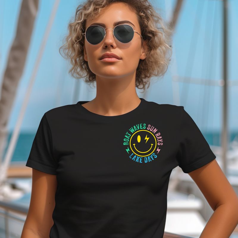 Boat Waves Sunrays Lake Days