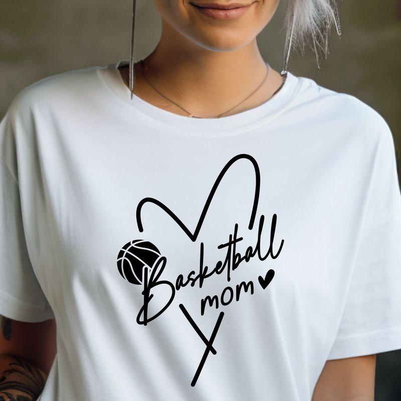 Basketball Mom Heart