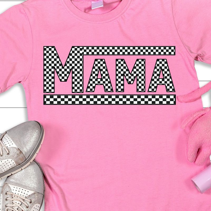 Mama Black/White Checkered