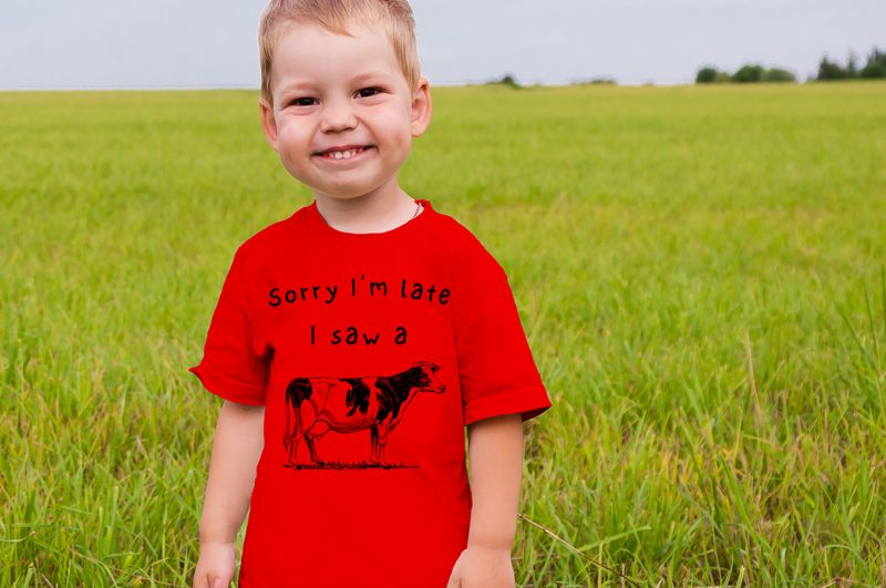 Sorry I'm Late I Saw a Cow