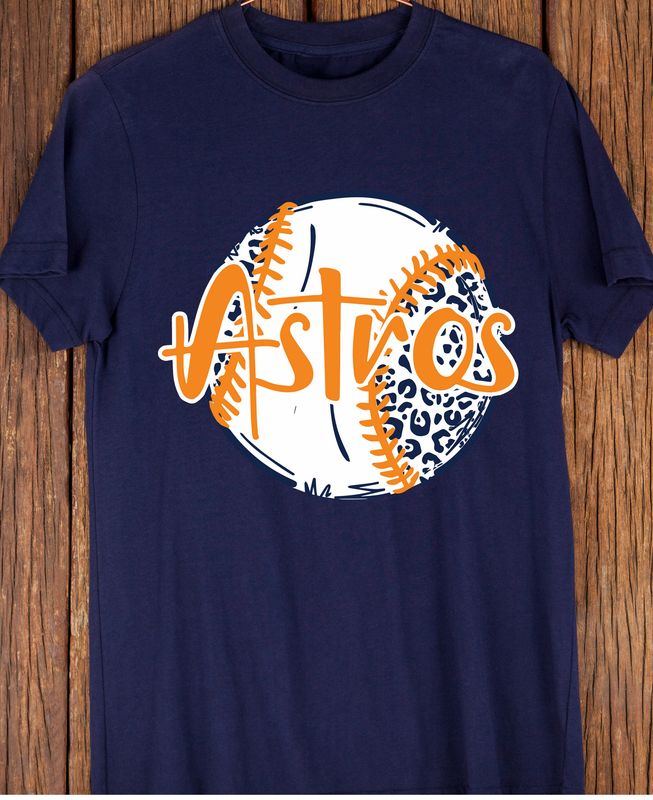 Astros Leopard Baseball