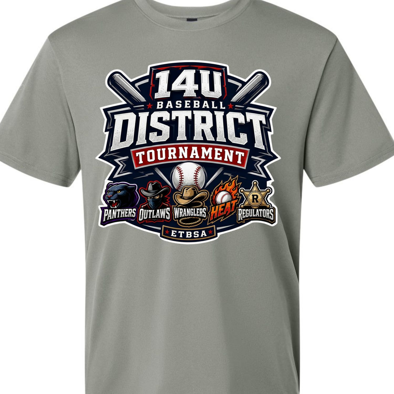 14U BASEBALL DISTRICT ETBSA TOURNAMENT SHIRT