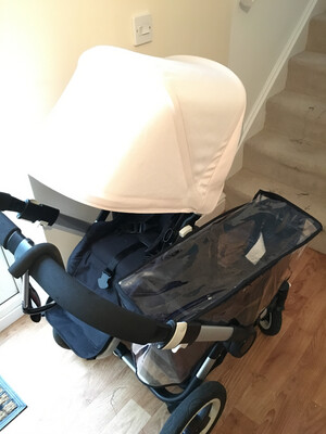 Side basket raincover for a Bugaboo Donkey