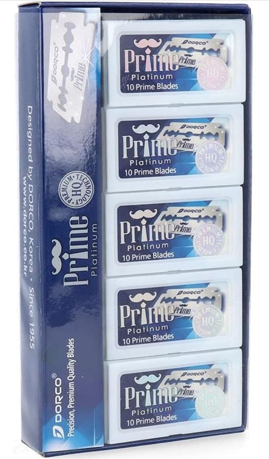 Dorco prime 100 Piece Prime Double Edge Razor Blades