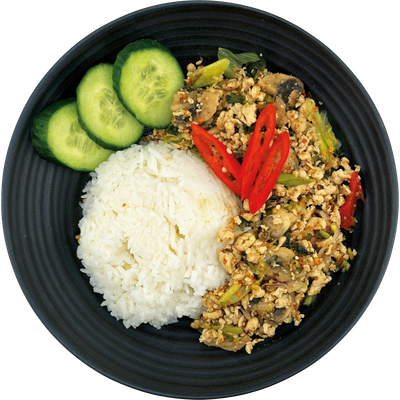 Laab Gai Thailändischer Salat aus Hähnchenhackfleisch