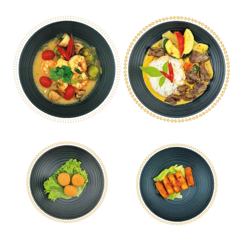 Luxury menu set for 2 people