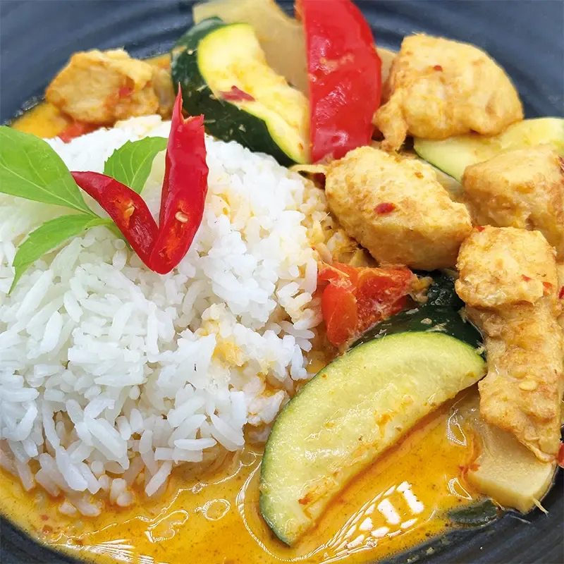 Red Thai Curry with Rice