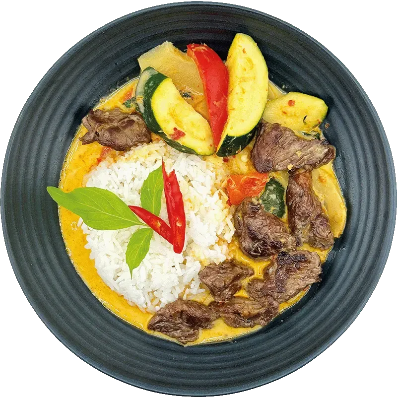 Red Thai Curry with Rice