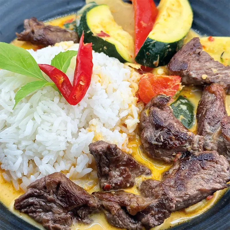 Red Thai Curry with Rice