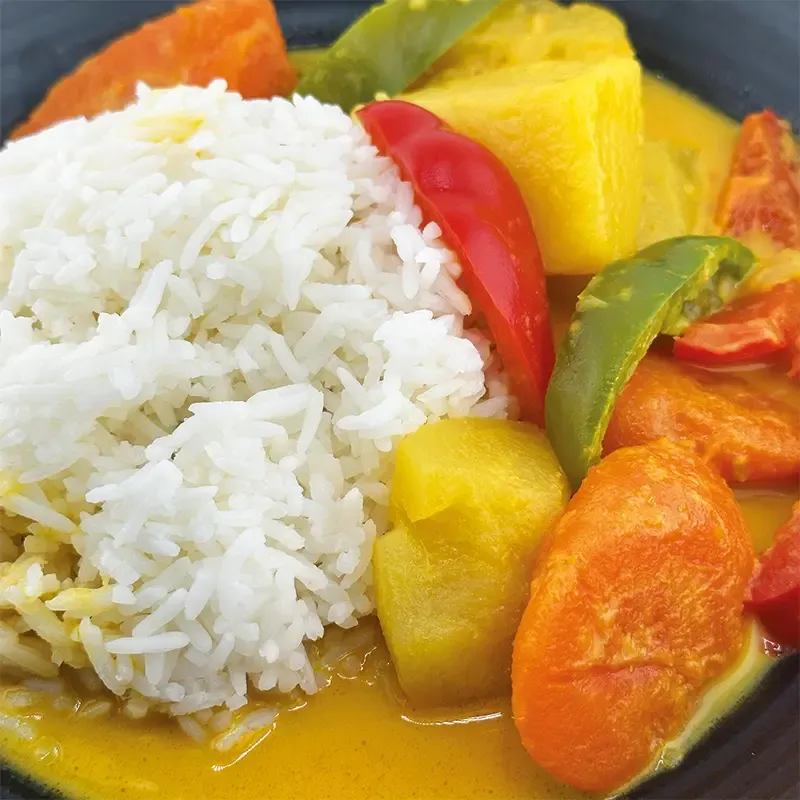 Yellow Thai Curry with Rice (vegan)