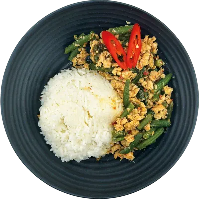 Laab Gai Thai salad of minced chicken