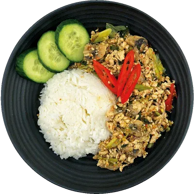 Laab Gai Thai salad of minced chicken