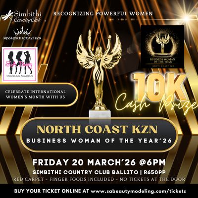 Ticket to North Coast Business Woman of the Year Awards 20 March - Ballito