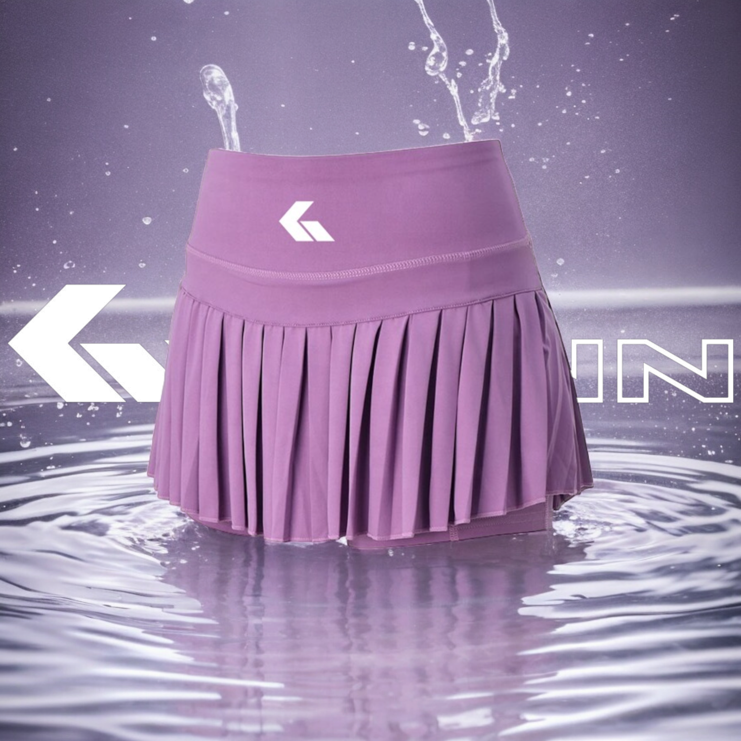 Women&#39;s Pleated Padel &amp; Tennis Mini Skirt in Purple