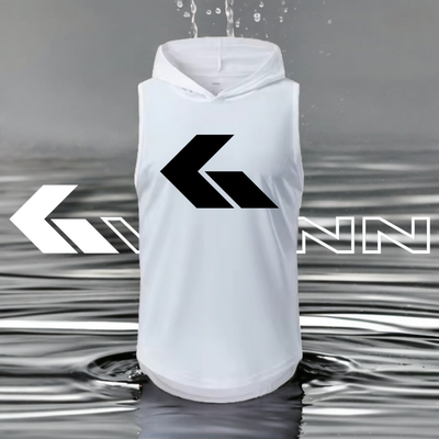 GWONN Hooded Vest Shirt WHITE