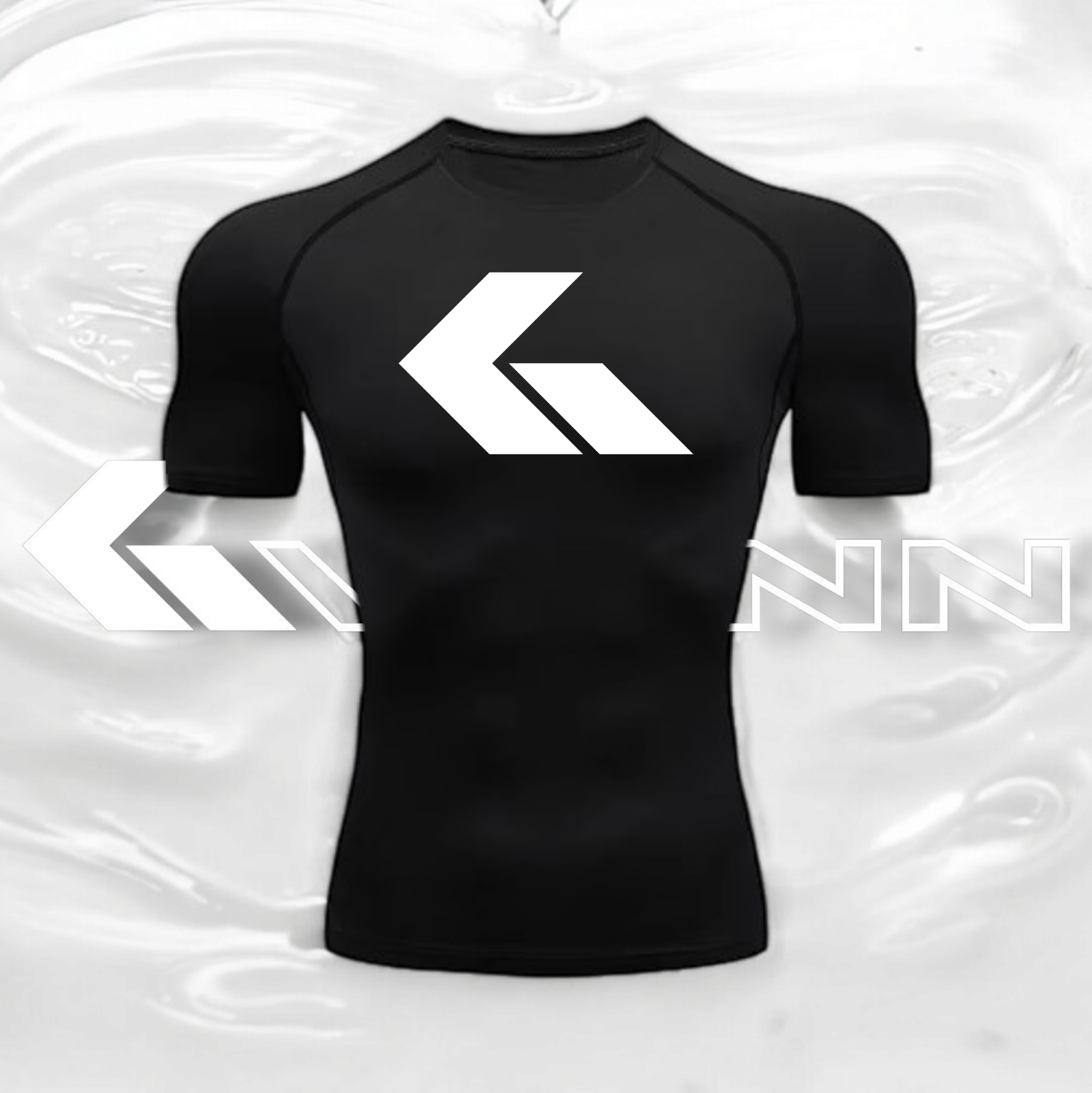 Men&#39;s Quick Dry Compression Sports Shirt - Black Edition