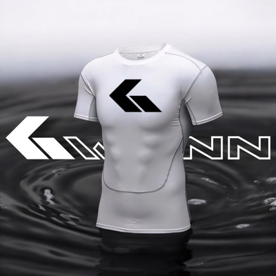 Men&#39;s Quick Dry Compression Sports Shirt - White Edition