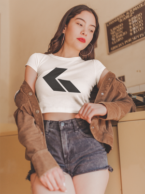 Supporter Crop Top by GWONN - WHITE