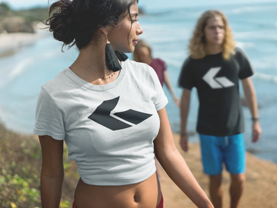 Supporter Crop Top by GWONN - WHITE