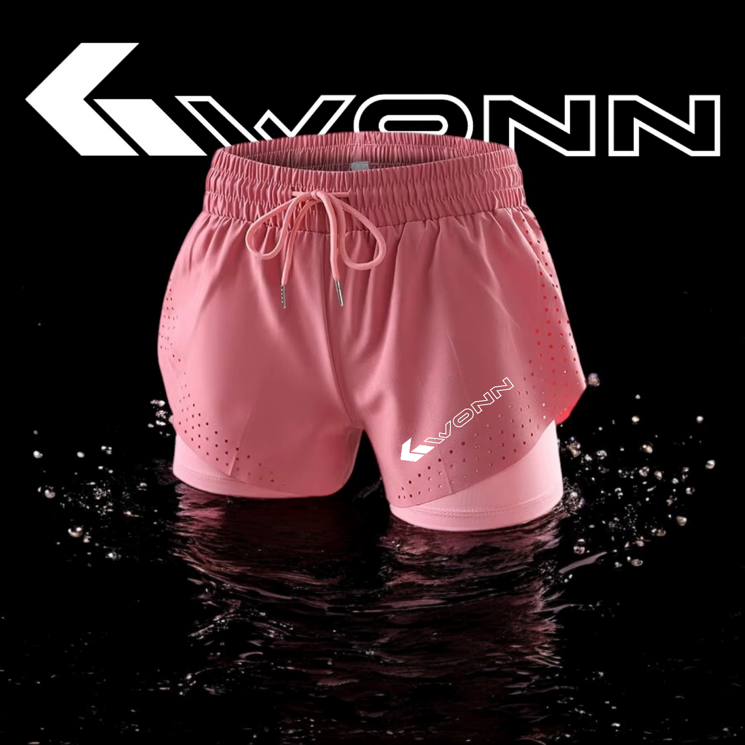 GWONN AirFlex 2-in-1 Woman  Padel Shorts - PINK
