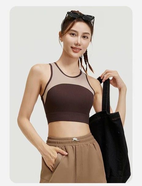 Moon Rise Top – Women&#39;s Sleeveless Activewear - BROWN