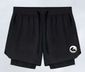 The GWONN &quot;FlexPro&quot; Two-in-One Padel Shorts BLACK