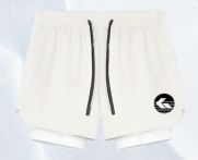The GWONN &quot;FlexPro&quot; Two-in-One Padel Shorts WHITE