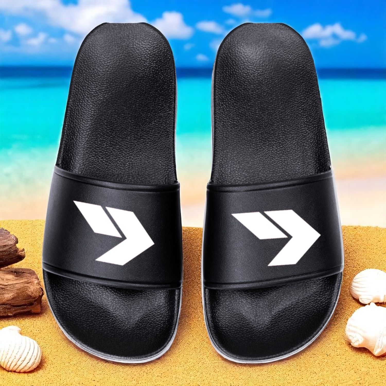 GWONN Slippers – BLACK