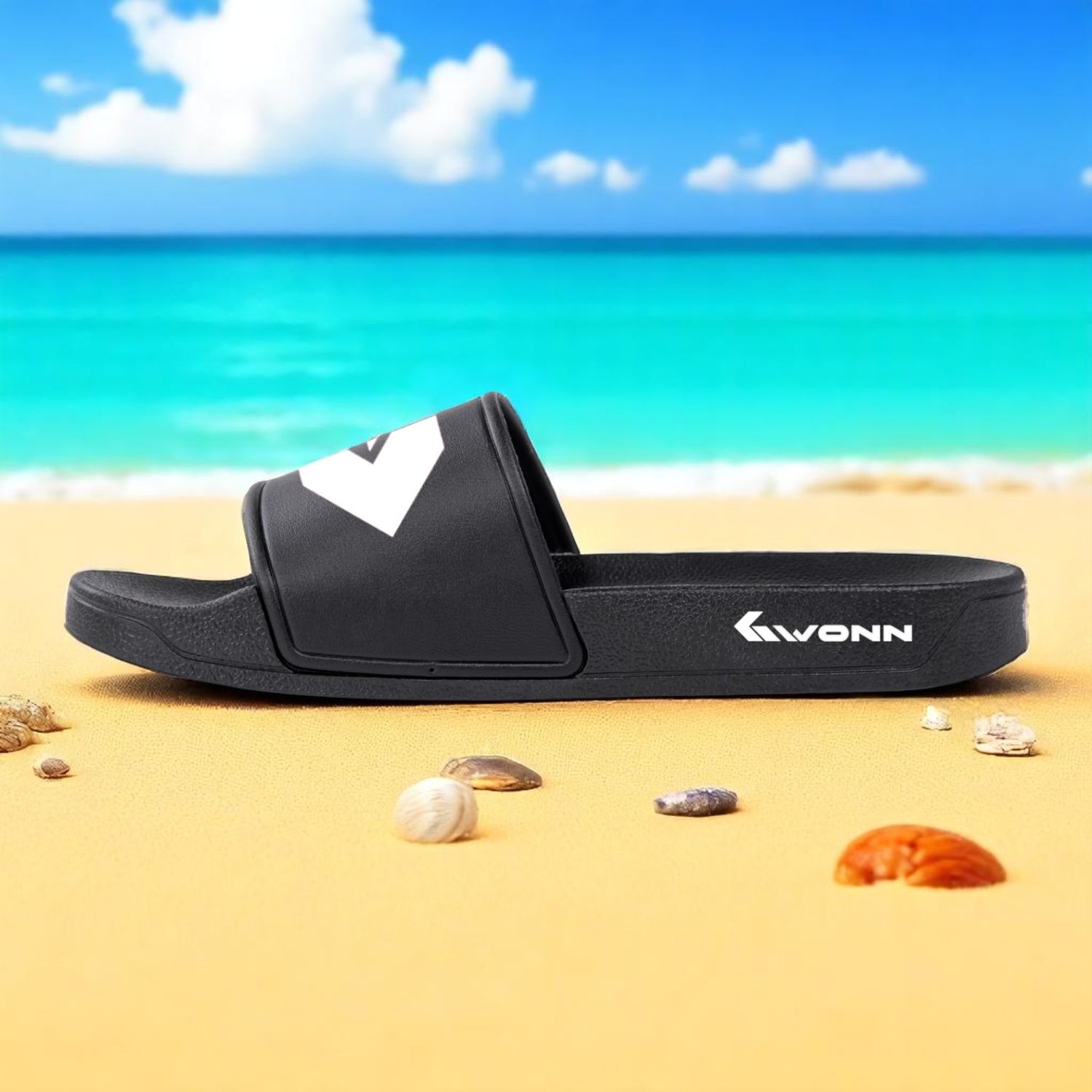 GWONN Slippers – BLACK