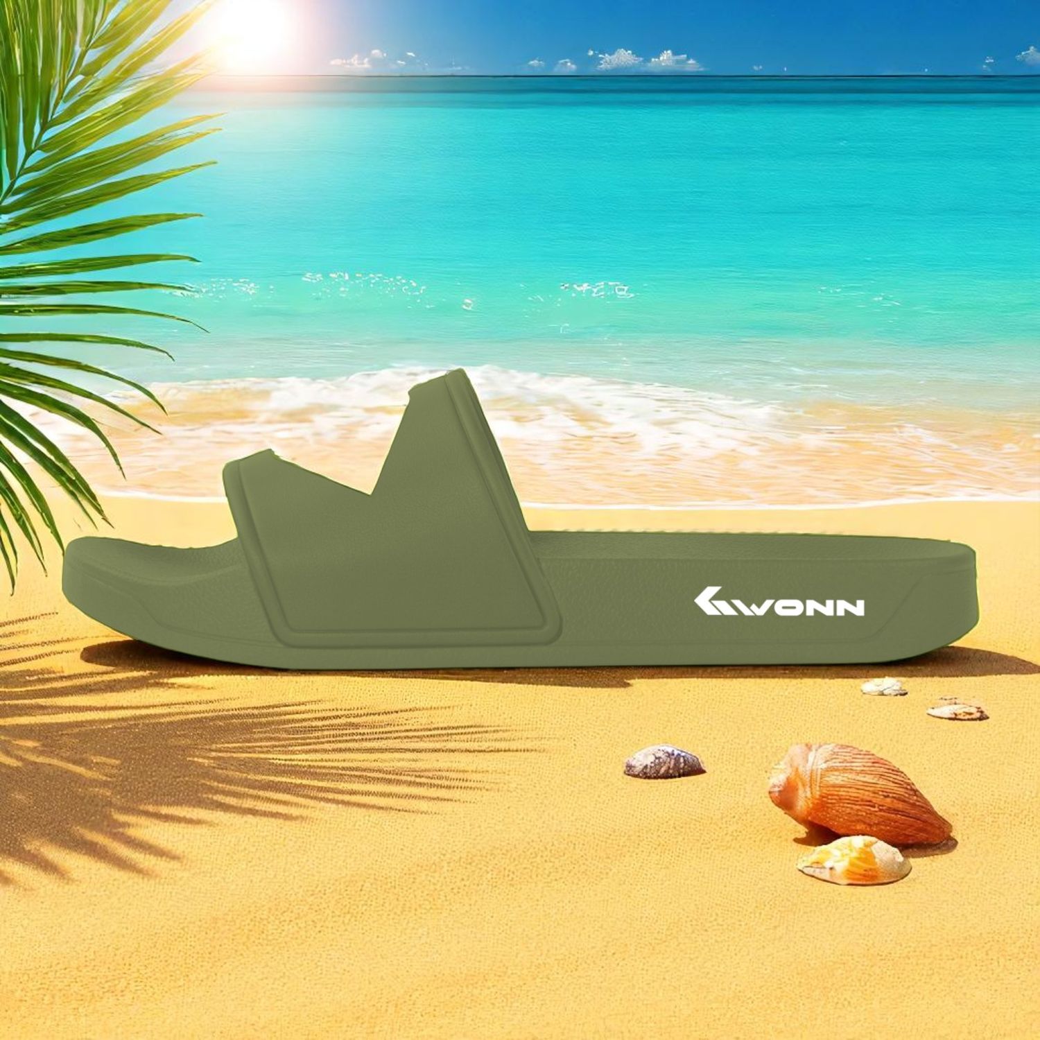 GWONN Slippers – GREEN