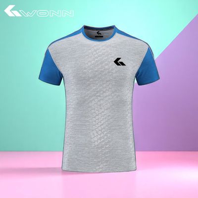 GWONN Retro Ace Tee - GREY/BLUE