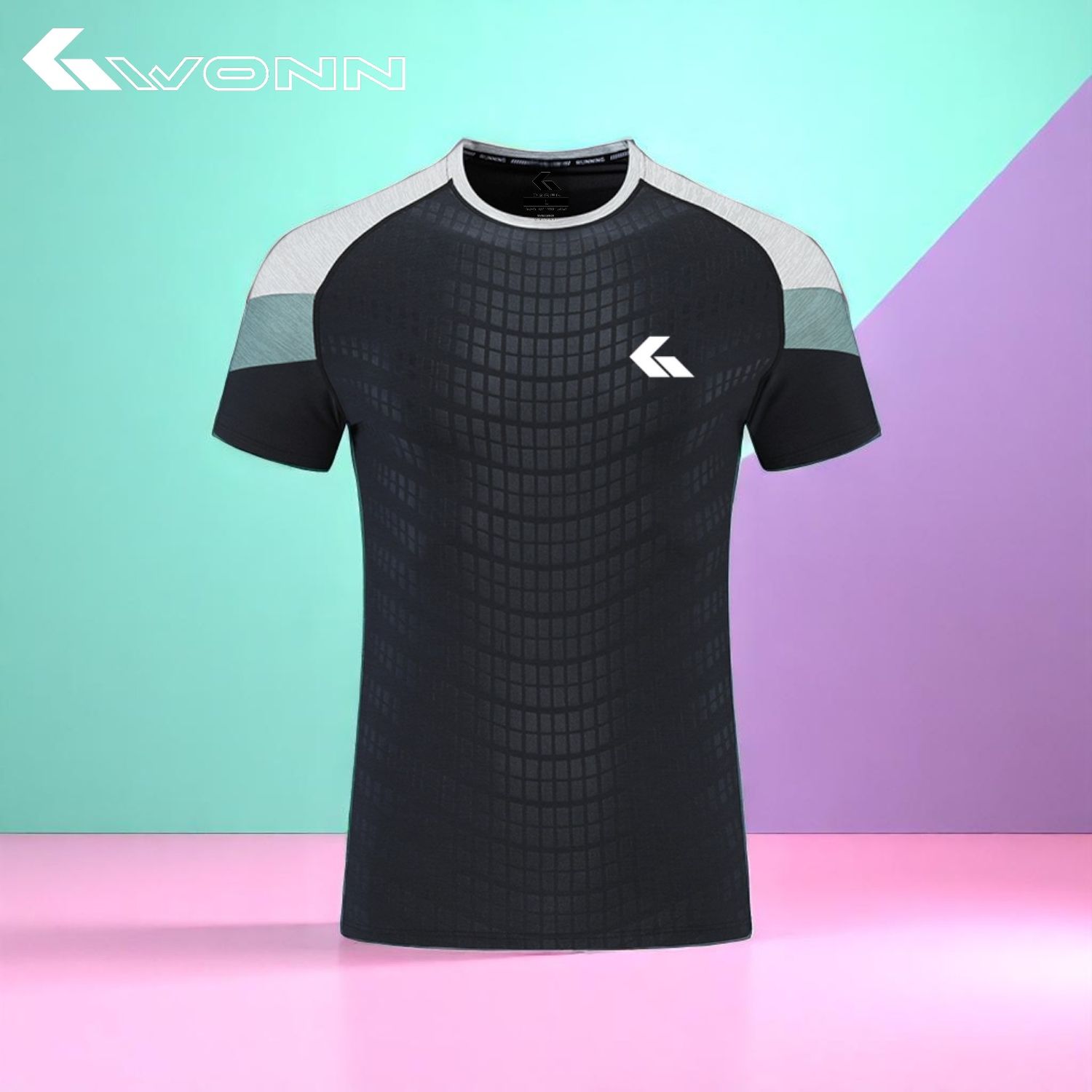 GWONN Retro Ace Tee - BLACK, Size: ASIA XL / EUR M, Color: BACK