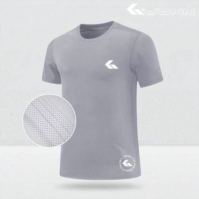 GWONN PRO FIT MESH Padel Tee - LIGHT GREY