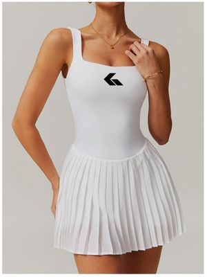 GWONN YUNA - PLEATED DRESS - WHITE
