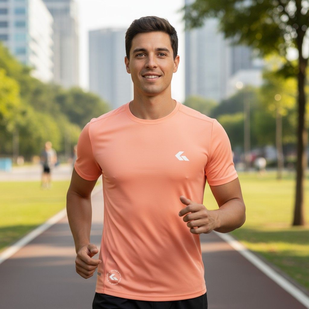 GWONN Air Flex Padel Tee, SIZE: M, Color: Orange