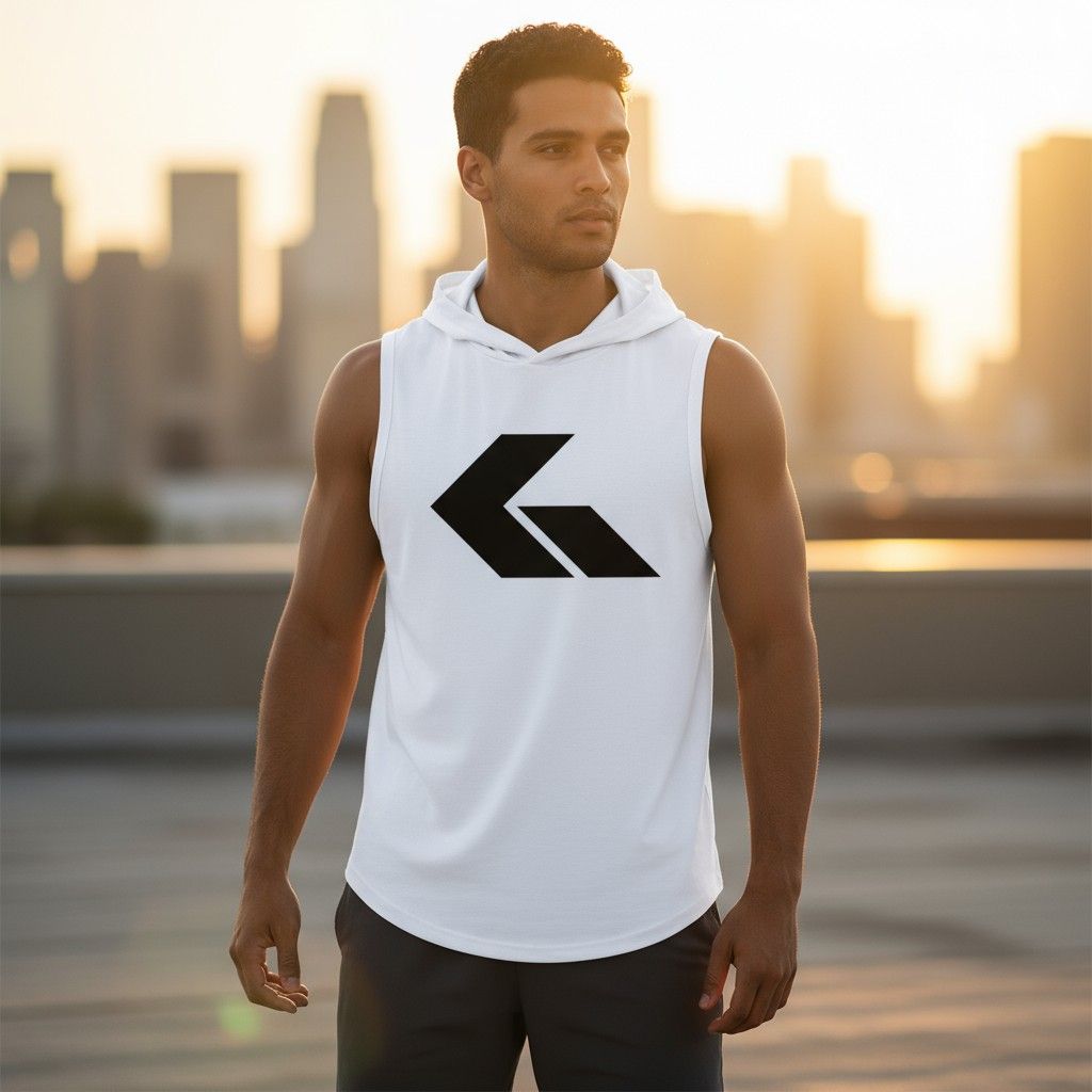 GWONN Hooded Vest, Size: Asia L / EUR M, Color: White