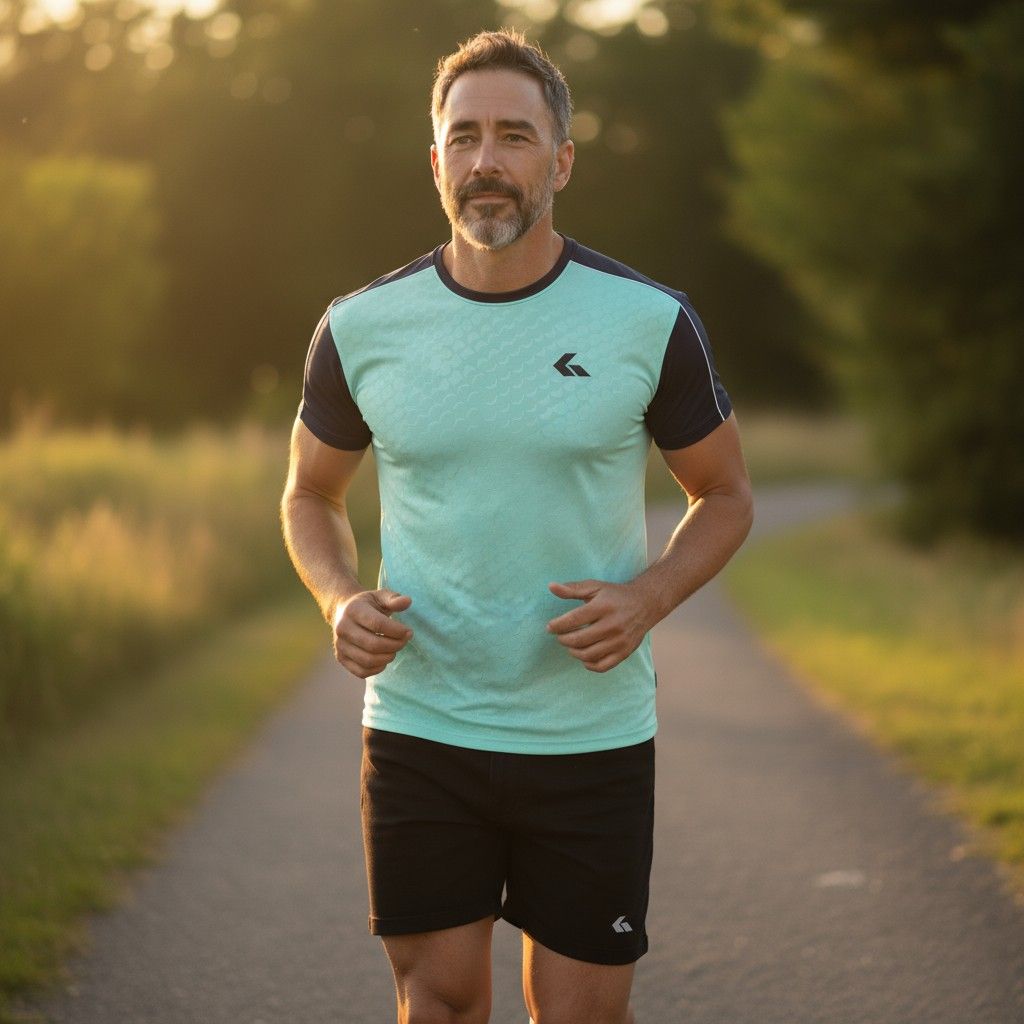 GWONN - RETRO ACE Tee, Color: TURQUOISE/BLACK, Size: ASIA L / EUR M