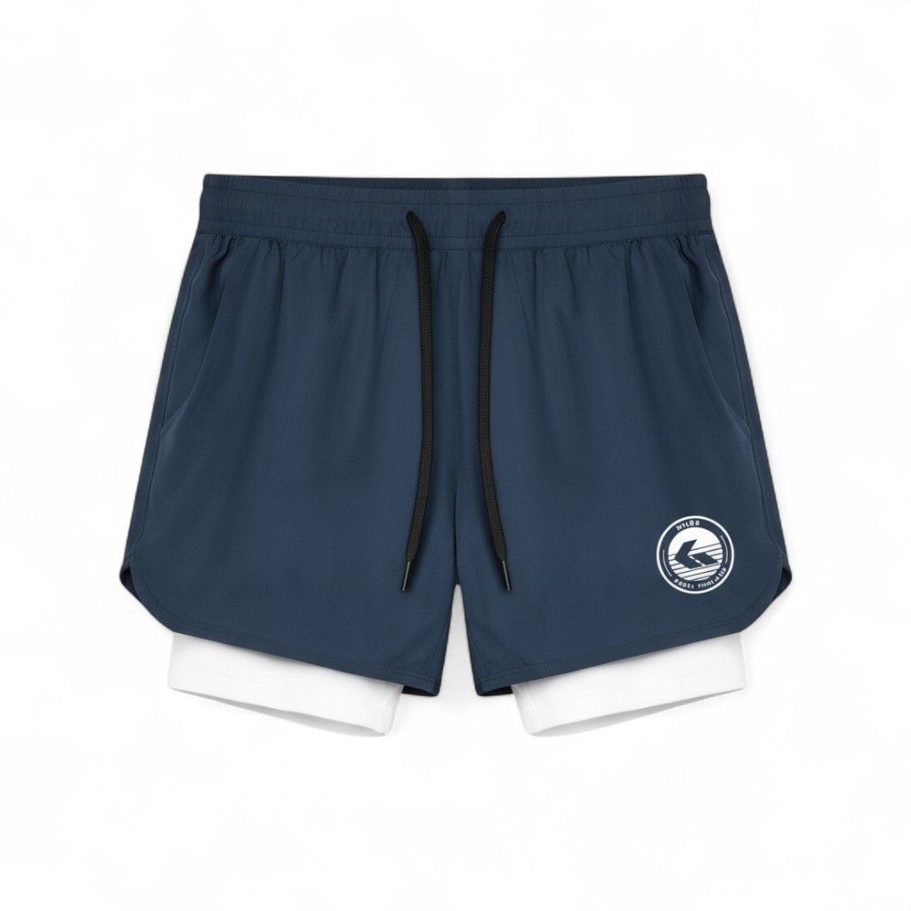 GWONN - FLEX PRO Two-in-One Padel Shorts, Size: M, Color: Navy