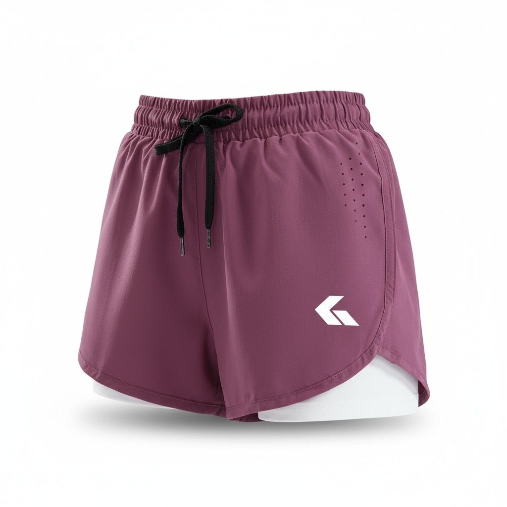 GWONN – AeroFlex 2-in-1 Women’s Sports Shorts, Color: White, Size: M