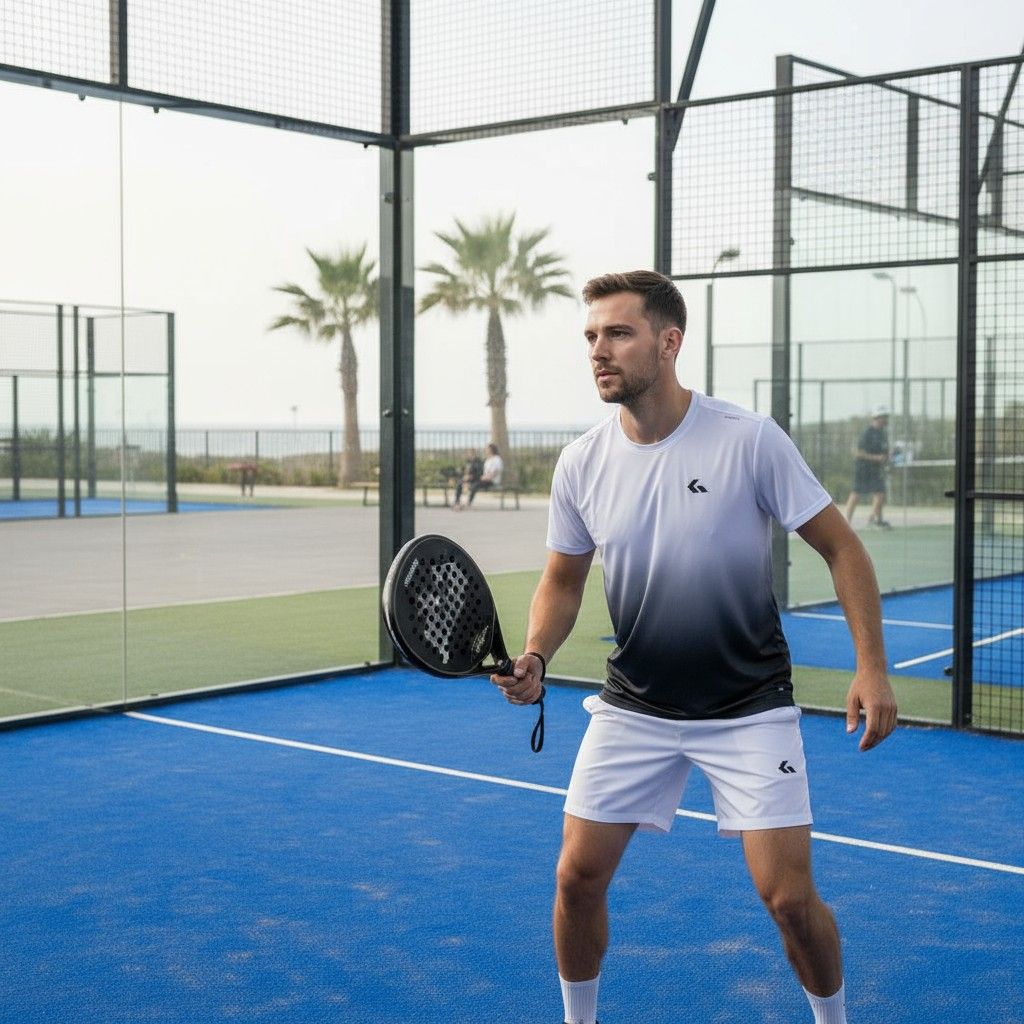 GWONN - BALANCE Active Padel Tee, Color: White, Size: M