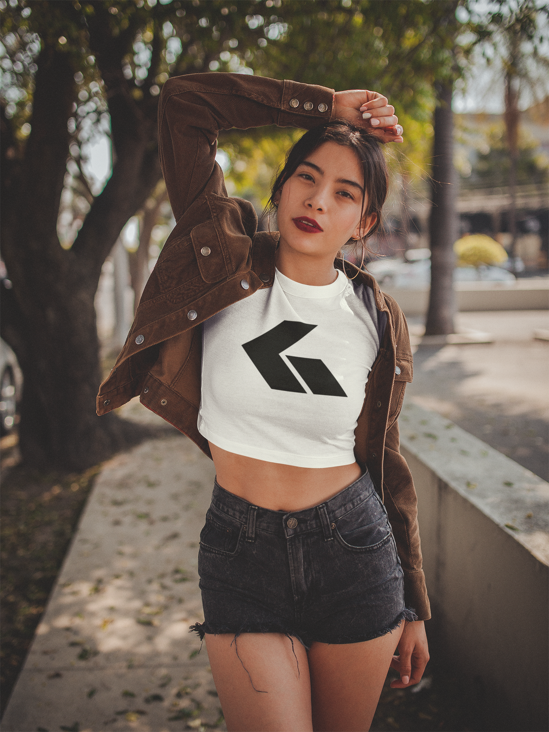 GWONN - SUPPORTER Crop Top - WHITE