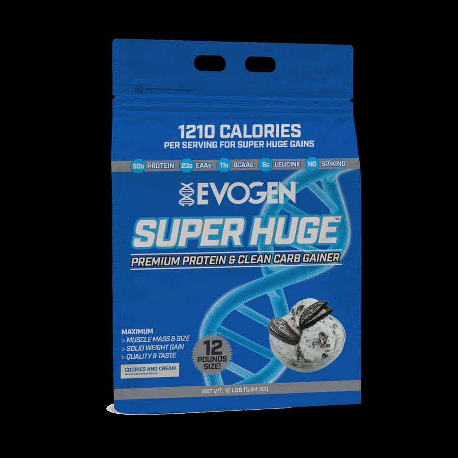 Evogen Super Huge Mass Gainer, Flavor: Cookies &amp; Cream