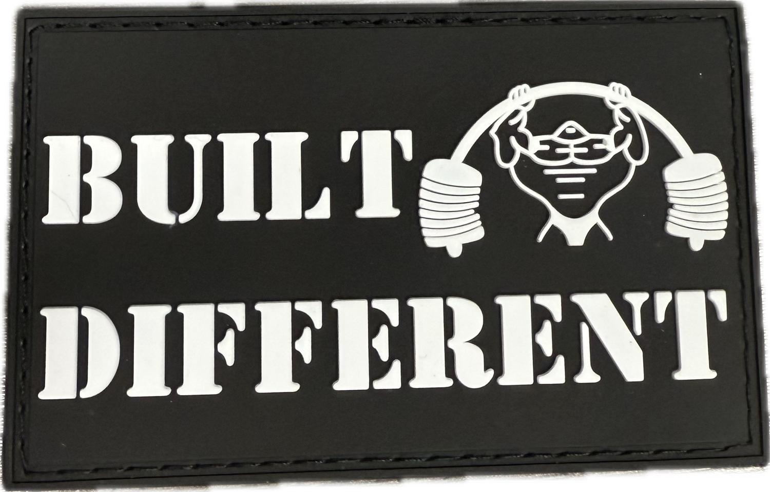 PH Velcro Patch Built Different/Strongman
