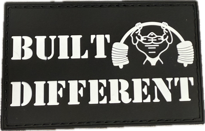 PH Velcro Patch Built Different/Strongman